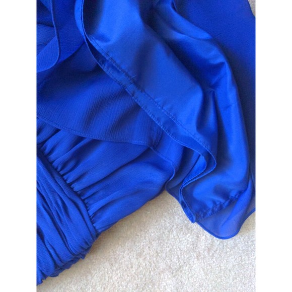 NWT Marc New York Dress Chiffon Halter Fit Flare Dress size 6 violet blue - Picture 4 of 6